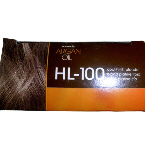 One 'n Only Argan OilFast 10 Permanent Hair Color Kit HL-100 Cool Hi-Lift Blonde - Picture 2 of 5